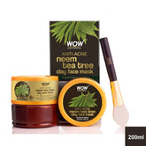 Wow Skin Science clay Face Mask With Anti Acne Neem and Tea Tree (200 ml)